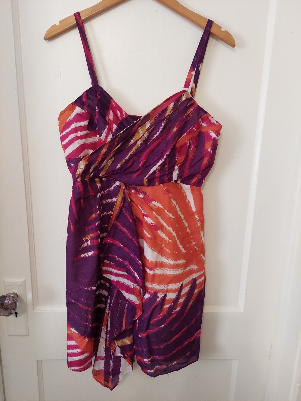 Banana Republic Mini Dress Womens 6 Silk/Cotton Empire Cocktail Party Evening